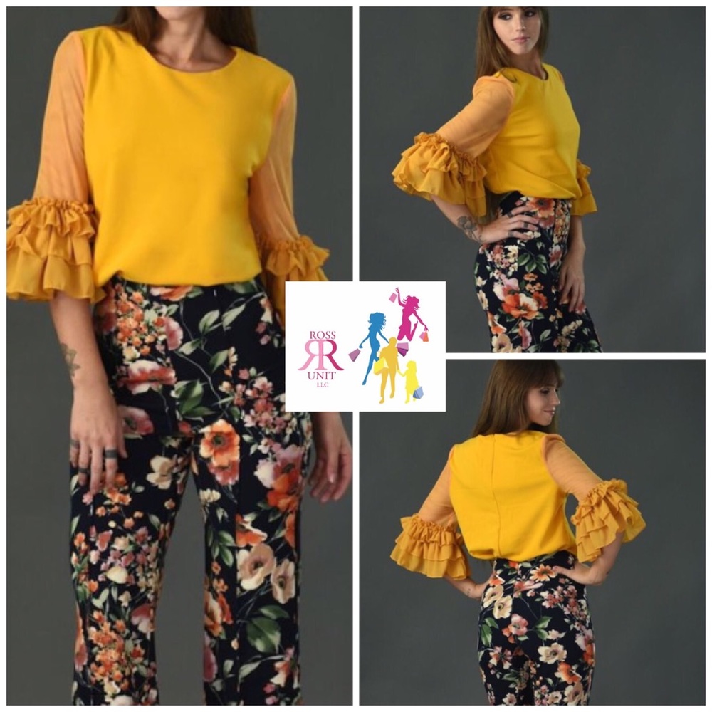 💛Yellow Darling Ruffles Top💛